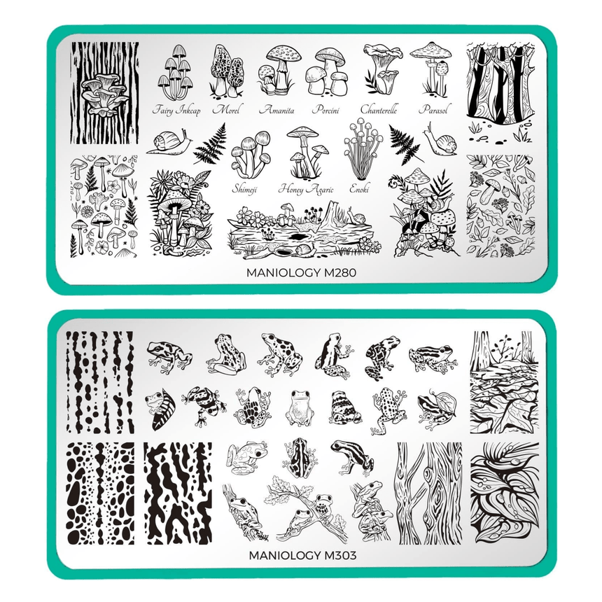 Forest Wonders: Set of 2 Nail Stamping Plates