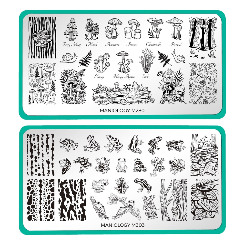 Forest Wonders: Set of 2 Nail Stamping Plates