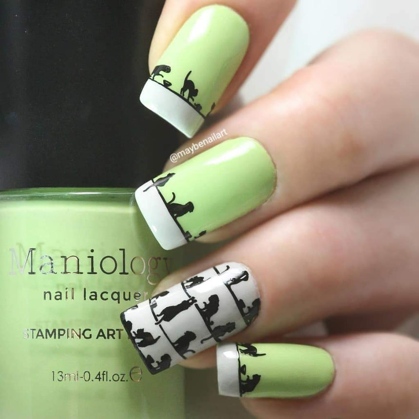 Fuzzy & Ferocious: Cat People/Feline Lover (m144) - Nail Stamping Plate