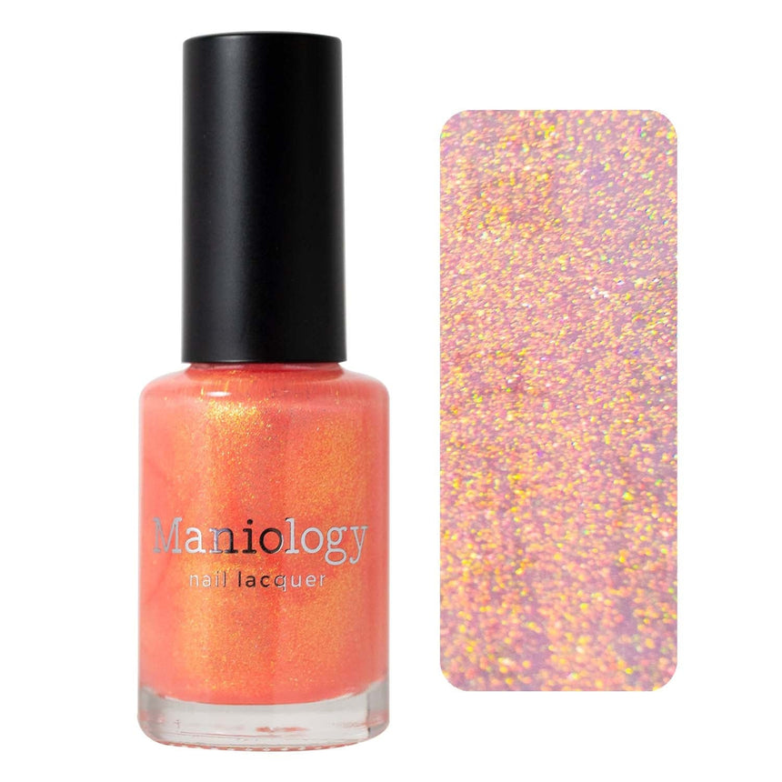 Pau Hana: Fuzzy Navel (P132) - Sheer Pink Flakie Nail Polish