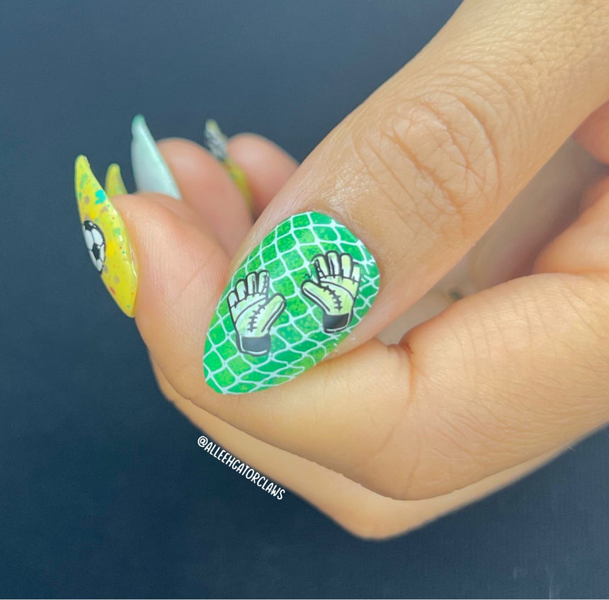 Game On: Set of 4 Nail Stamping Plates