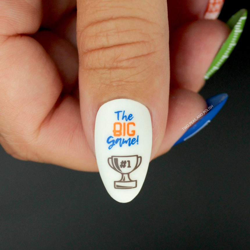 Game On: Set of 4 Nail Stamping Plates