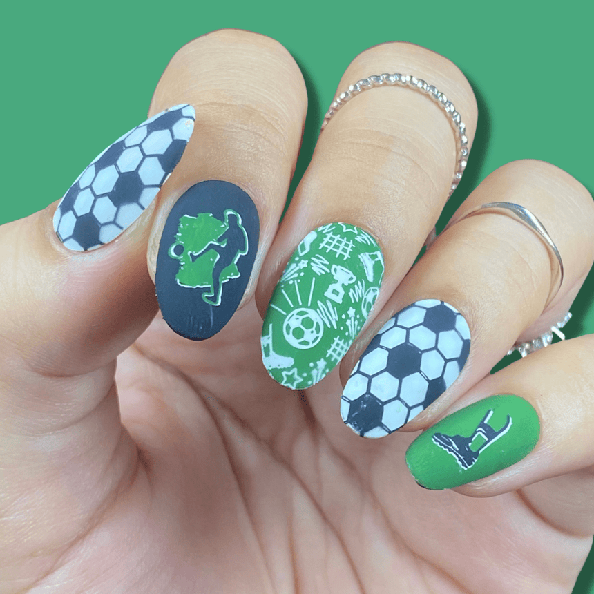 Game On: Set of 4 Nail Stamping Plates