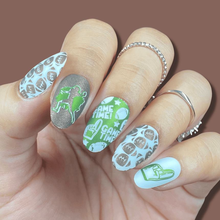 Game On: Set of 4 Nail Stamping Plates
