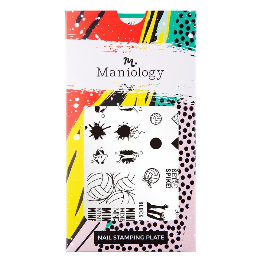 Game On: Spike It (M308) - Nail Stamping Plate
