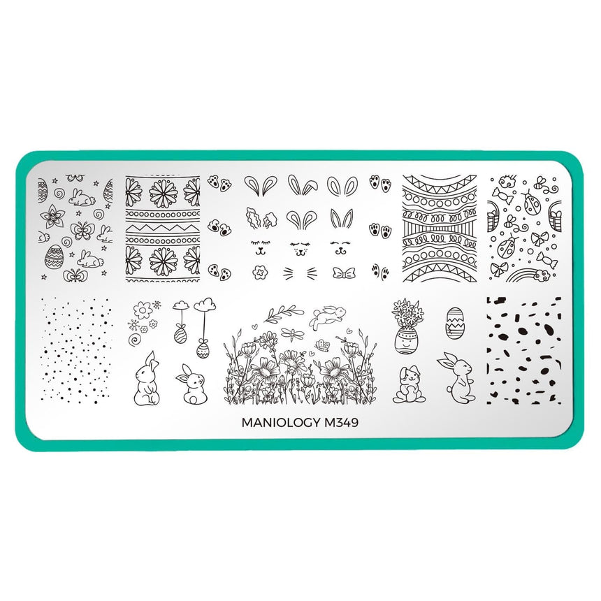 Garden Egg Hunt (M349) - Nail Stamping Plate