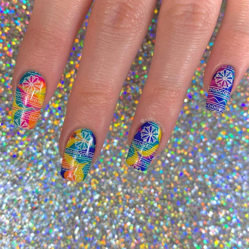 Garden Egg Hunt (M349) - Nail Stamping Plate