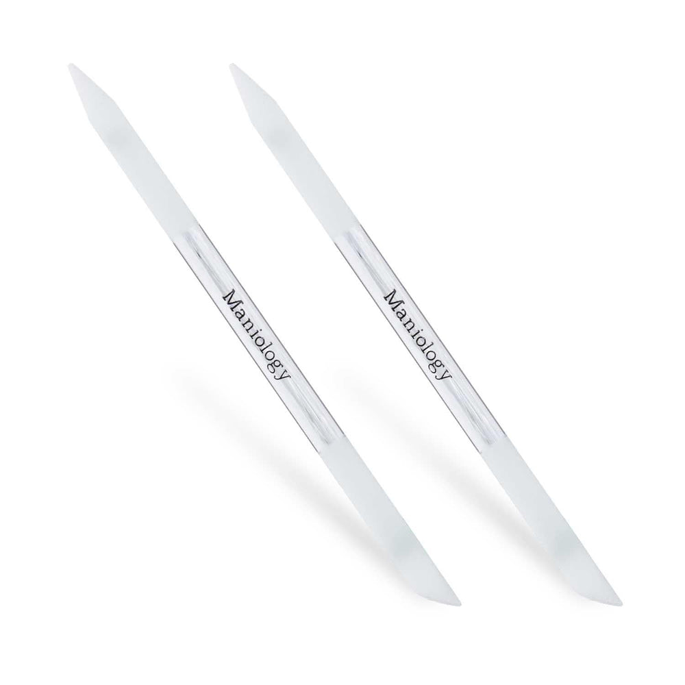 Glass Cuticle Pusher and Remover - 2pc Pack