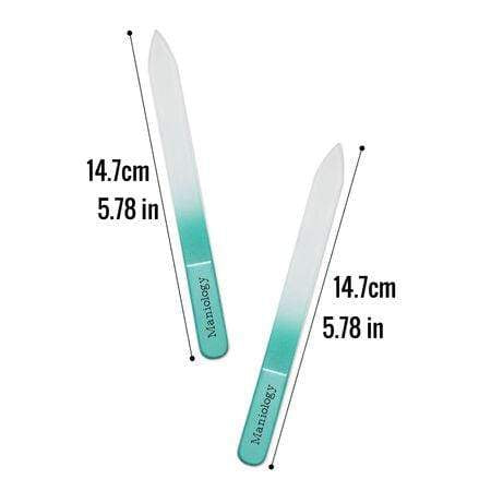Glass Nail Files w/Protective Sleeves - Set of 2