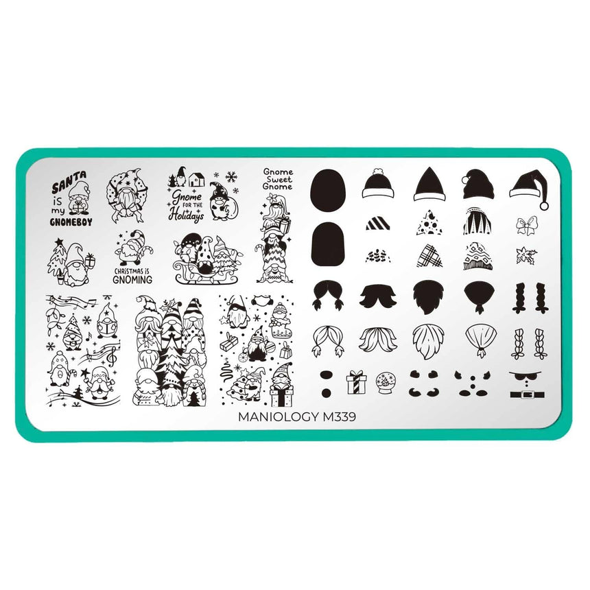 Gnome Alone (M339) - Nail Stamping Plate