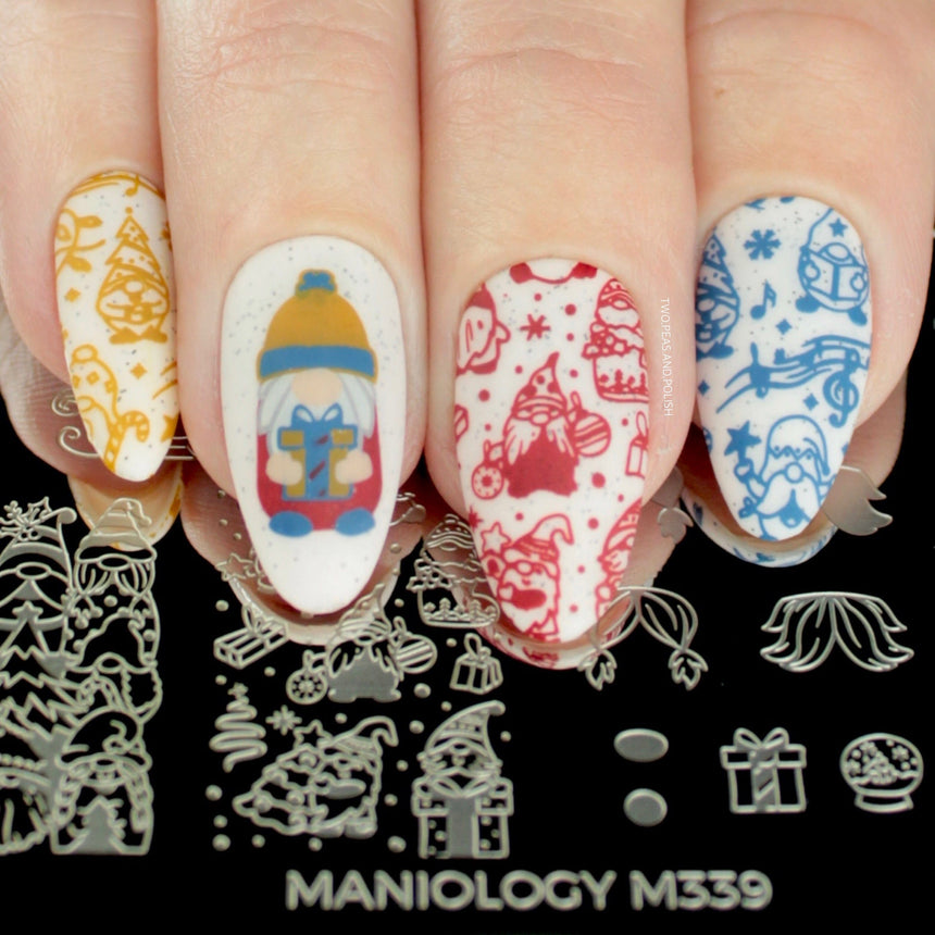 Gnome Alone (M339) - Nail Stamping Plate