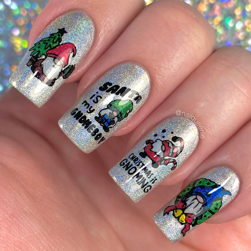 Gnome Alone (M339) - Nail Stamping Plate