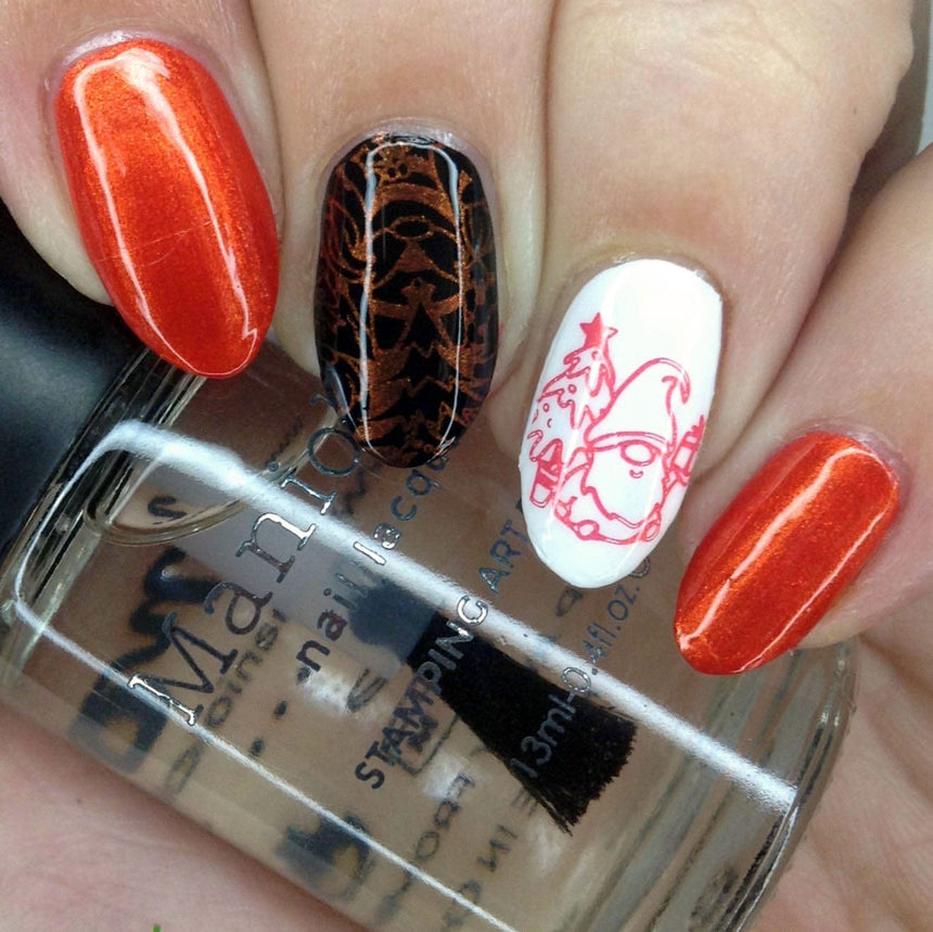 Gnome Alone (M339) - Nail Stamping Plate