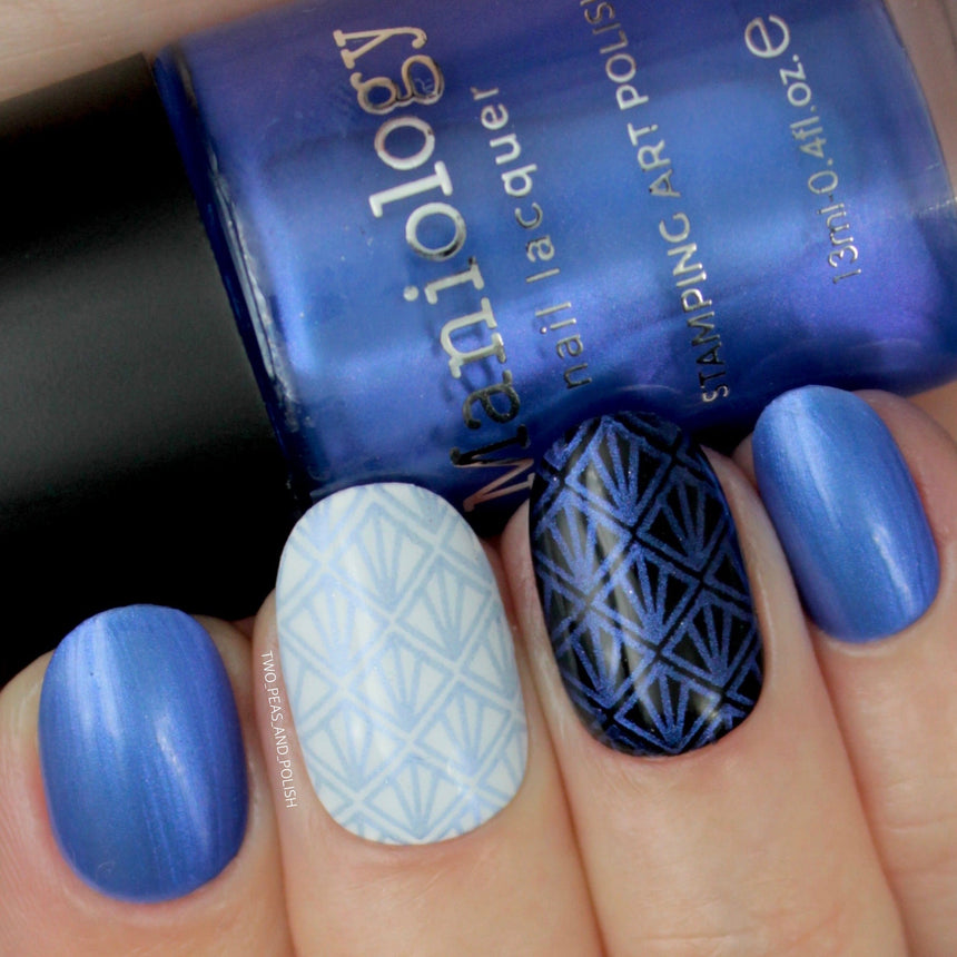 Grimm's Nightfall: Gretel Brittle (B222) - Indigo Duochrome Stamping Polish