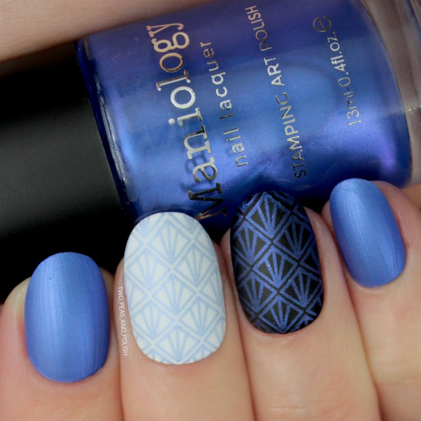 Grimm's Nightfall: Gretel Brittle (B222) - Indigo Duochrome Stamping Polish