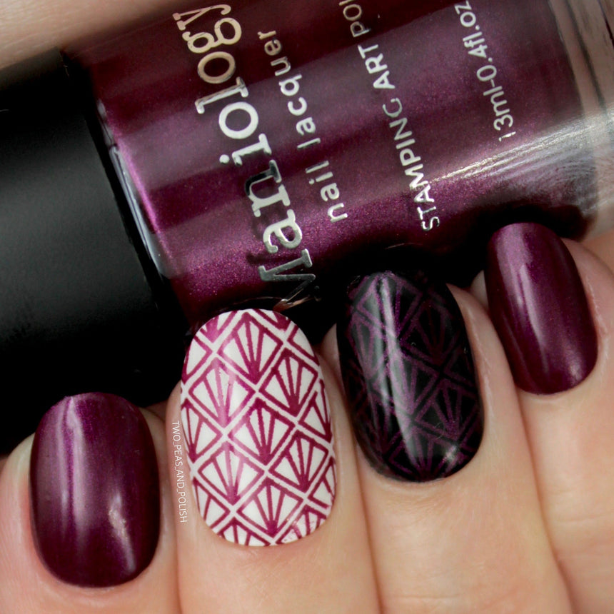 Grimm's Nightfall: Wolfish (B223) - Plum Metallic Stamping Polish