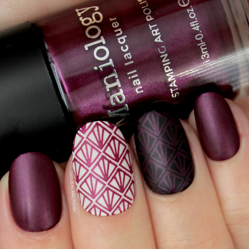 Grimm's Nightfall: Wolfish (B223) - Plum Metallic Stamping Polish