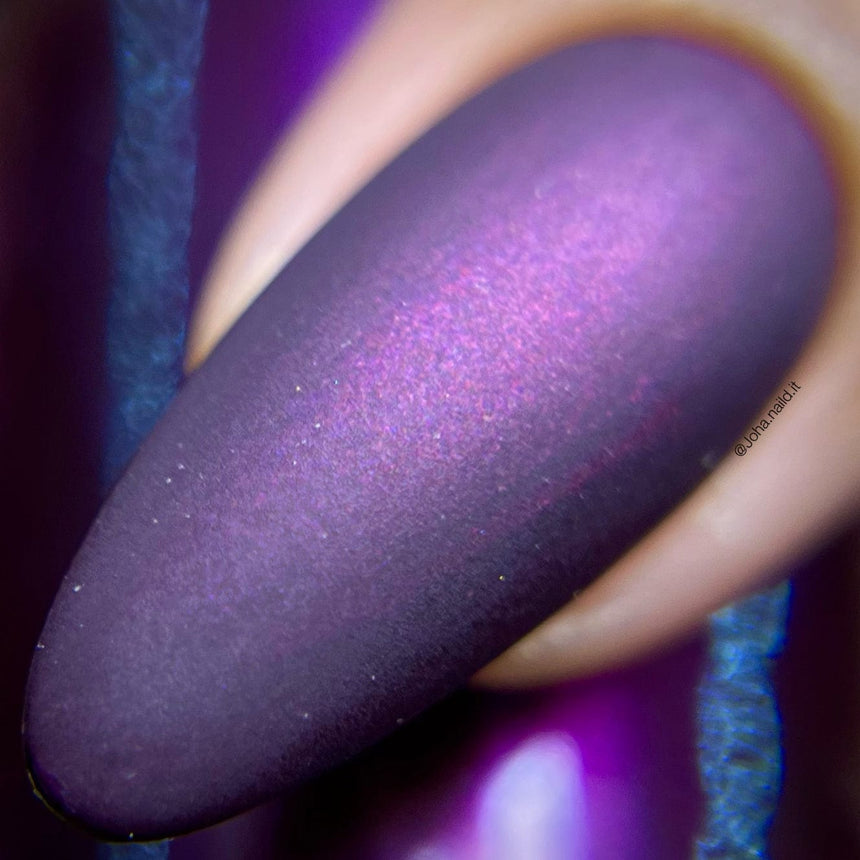 Hail Santa (B450) - Pearl Dark Plum Red Stamping Polish