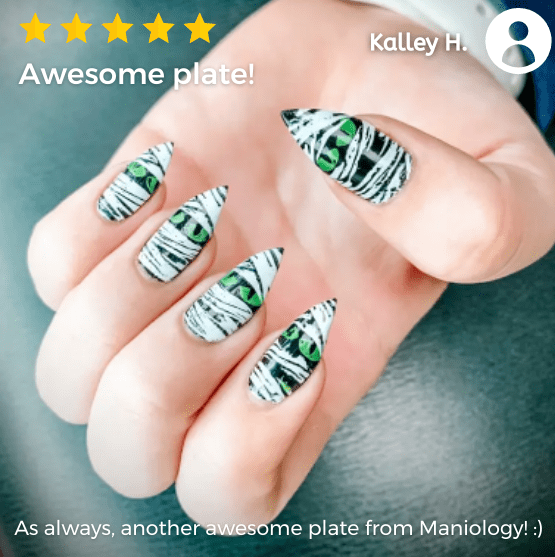 Halloween: Bad to the Bone (m158) - Nail Stamping Plate