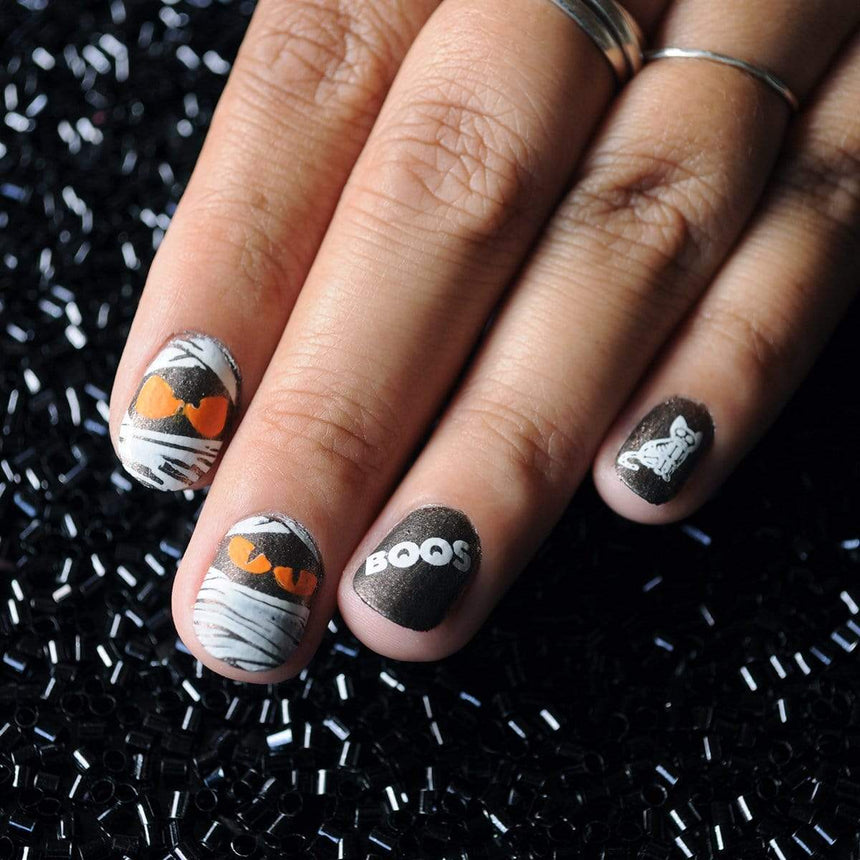 Haunted (B359) - Metallic Dark Brown Stamping Polish