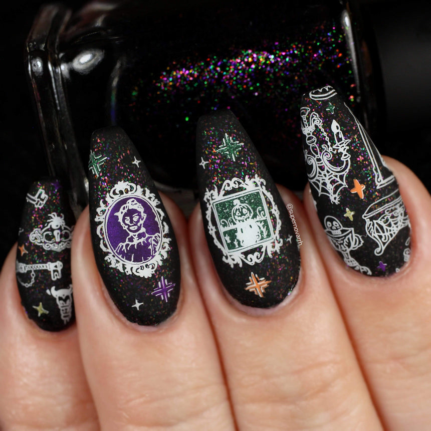 Haunted House (m242) - Nail Stamping Plate