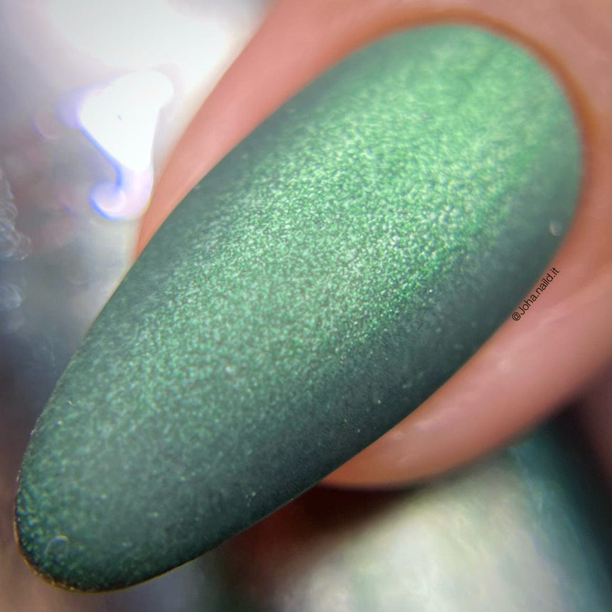Holly Hell (B451) - Metallic Dark Green Stamping Polish