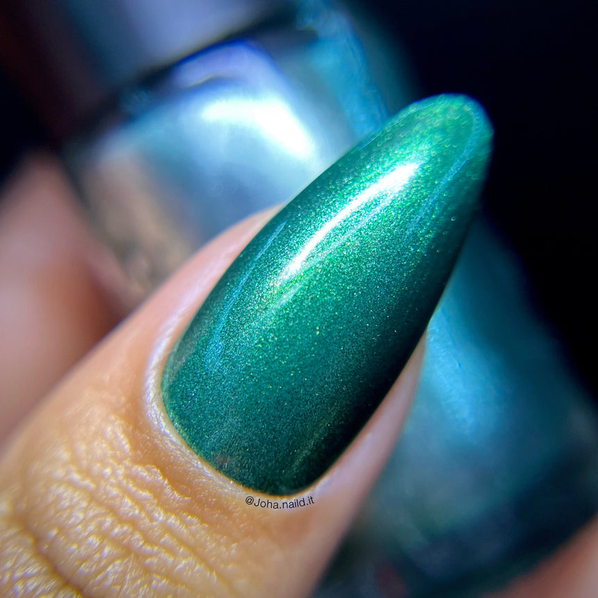 Holly Hell (B451) - Metallic Dark Green Stamping Polish