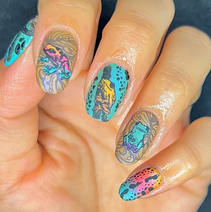 Hop To It (m303) - Nail Stamping Plate