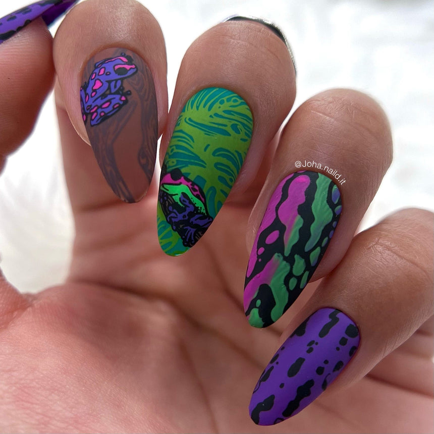 Hop To It (m303) - Nail Stamping Plate