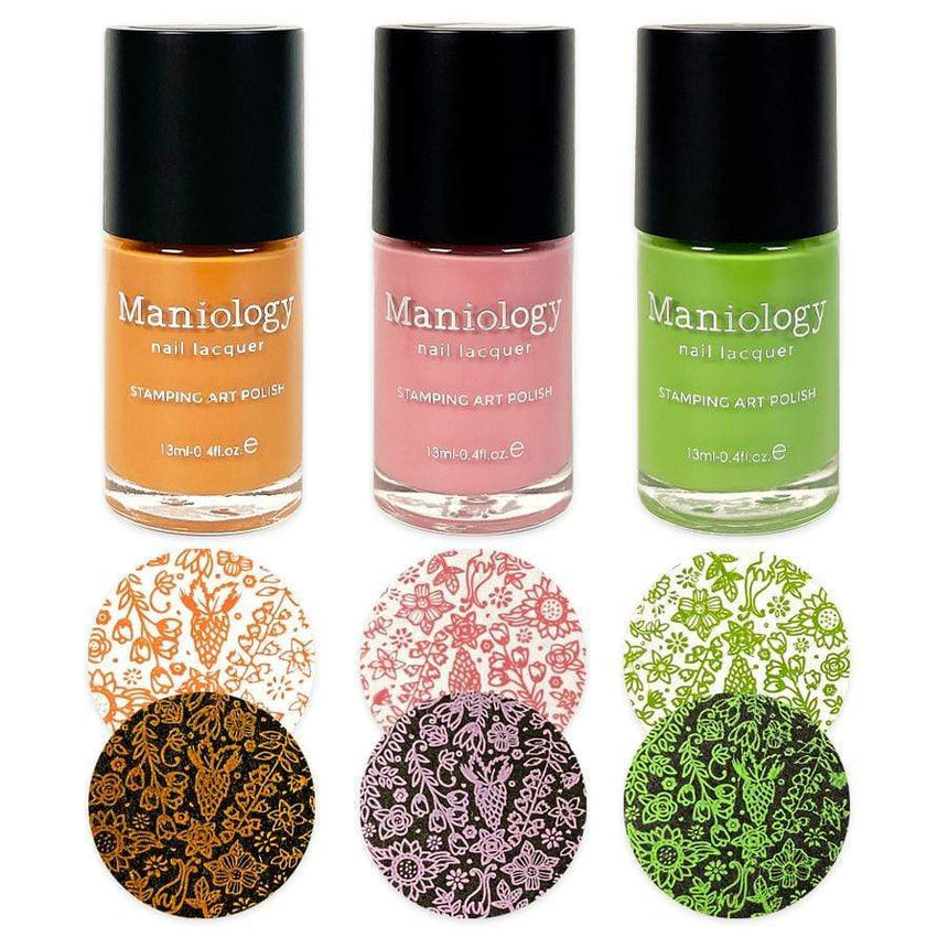 Juicy: 3-Piece Cream Stamping Art Polish Set