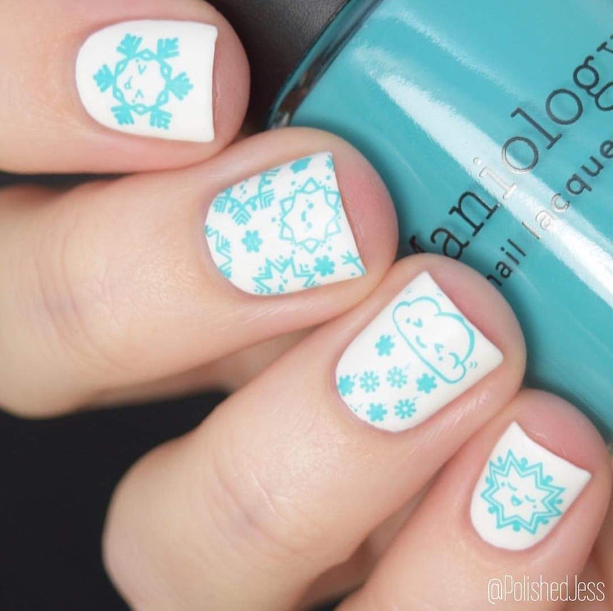 Kawaii Christmas: Warm & Fuzzy (m038) - Nail Stamping Plate