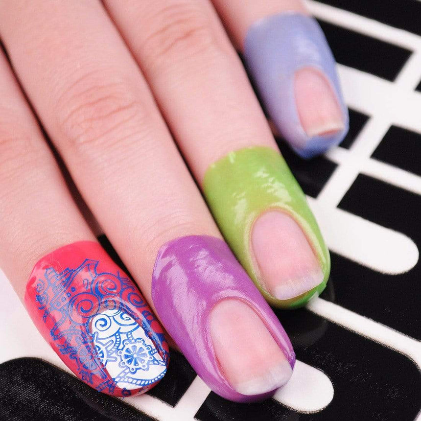 5 sheets Latex-Free Cuticle Protecting Adhesive Nail Tapes with 10 stickers per sheet