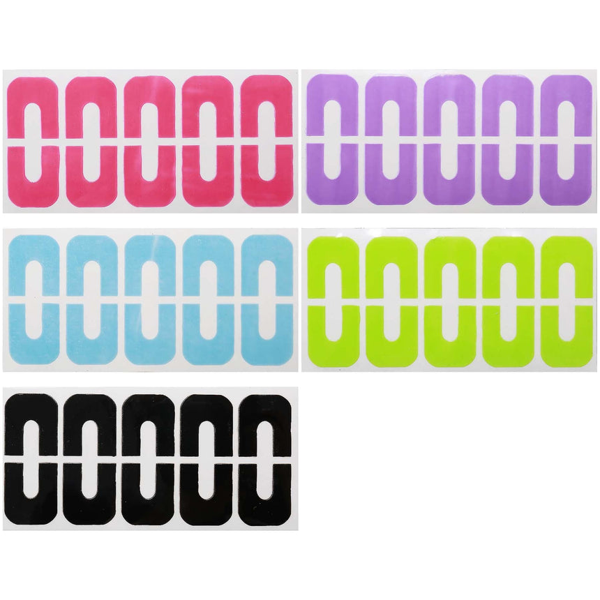 5 sheets Latex-Free Cuticle Protecting Adhesive Nail Tapes with 10 stickers per sheet
