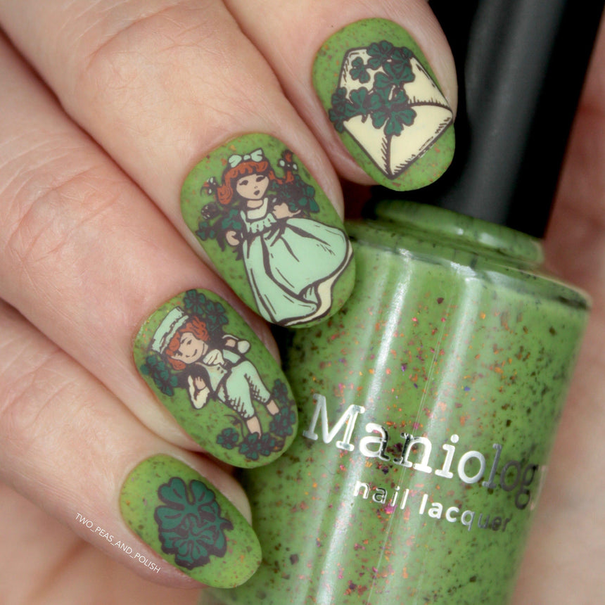 Leprechaun Gold (m286) - Nail Stamping Plate