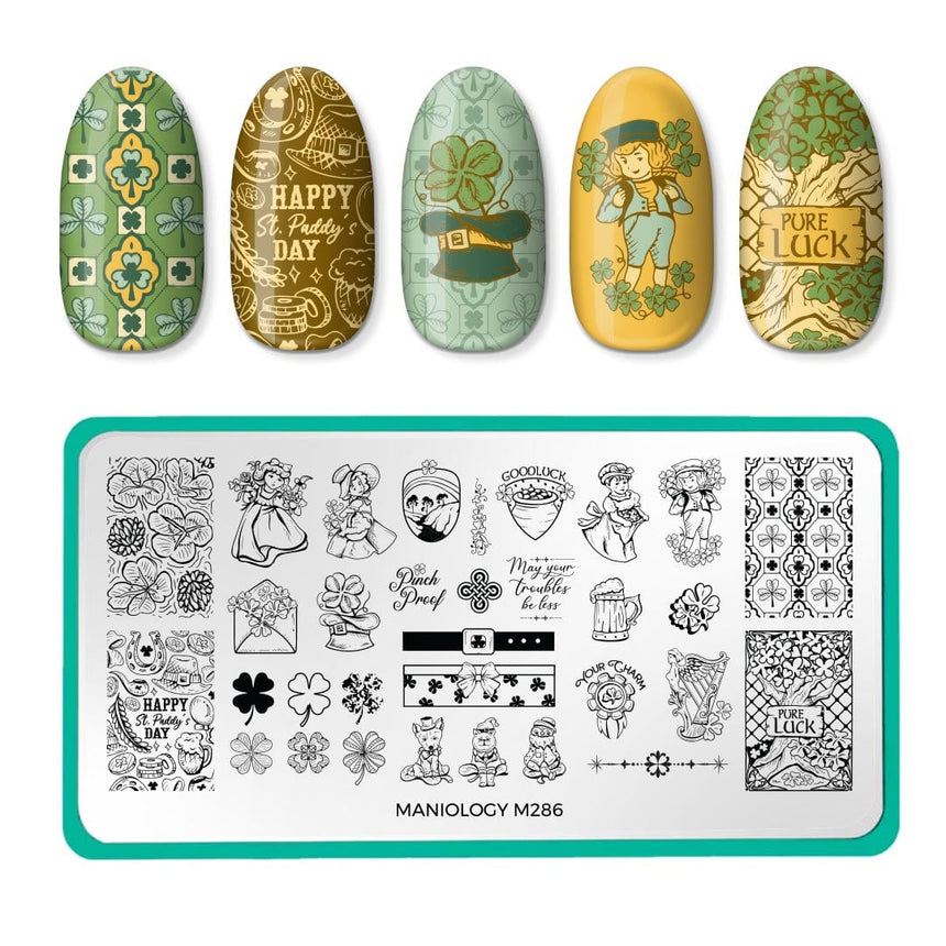 Leprechaun Gold (m286) - Nail Stamping Plate
