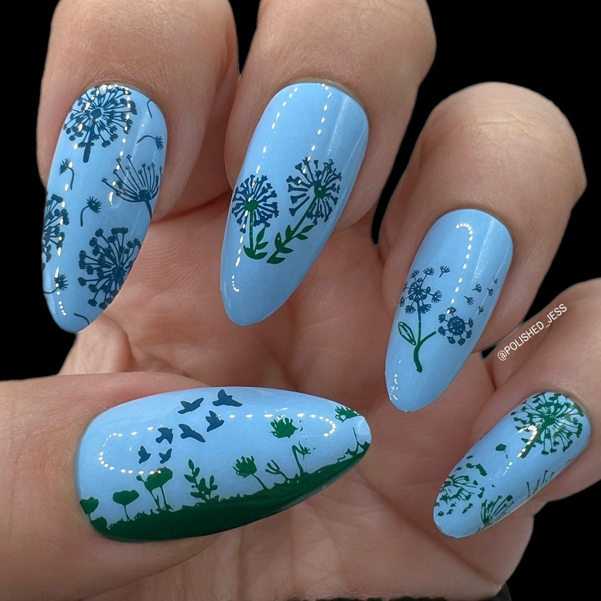Loving Memories (M368) - Nail Stamping Plate