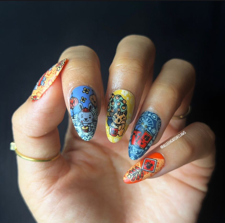 Lunar Zodiac (M343) - Nail Stamping Plate