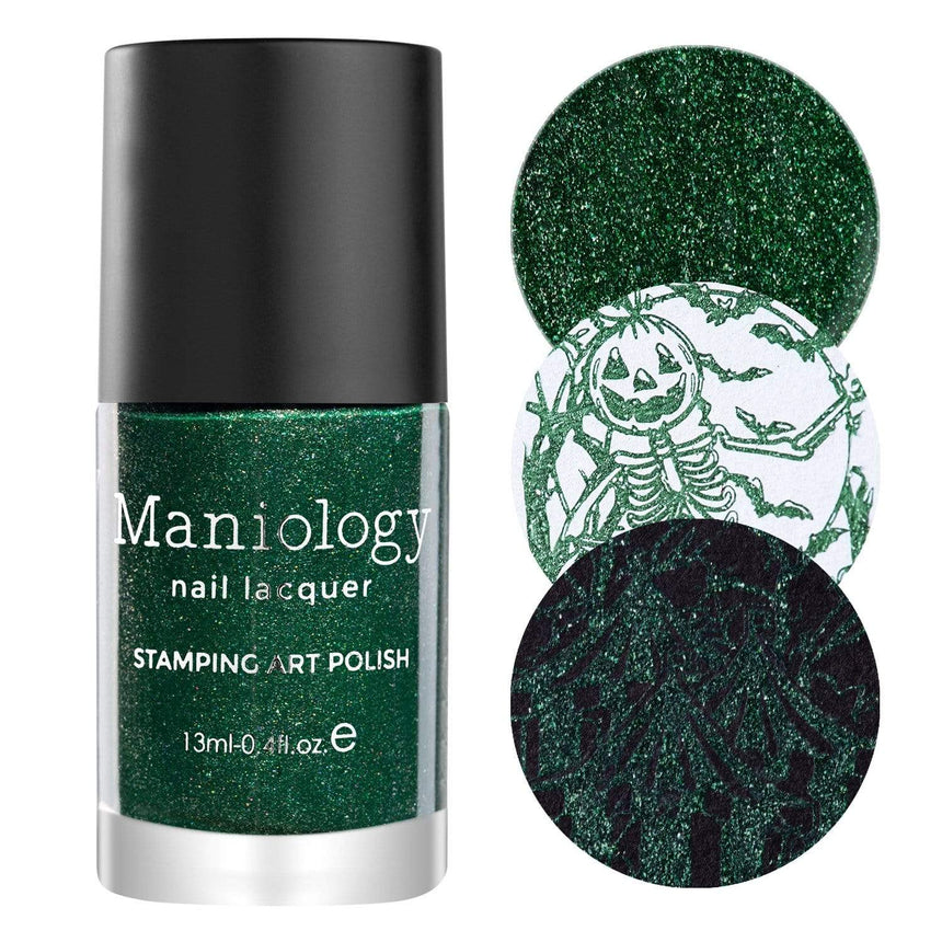 Malice (B400) - Dark Green Sand Stamping Polish