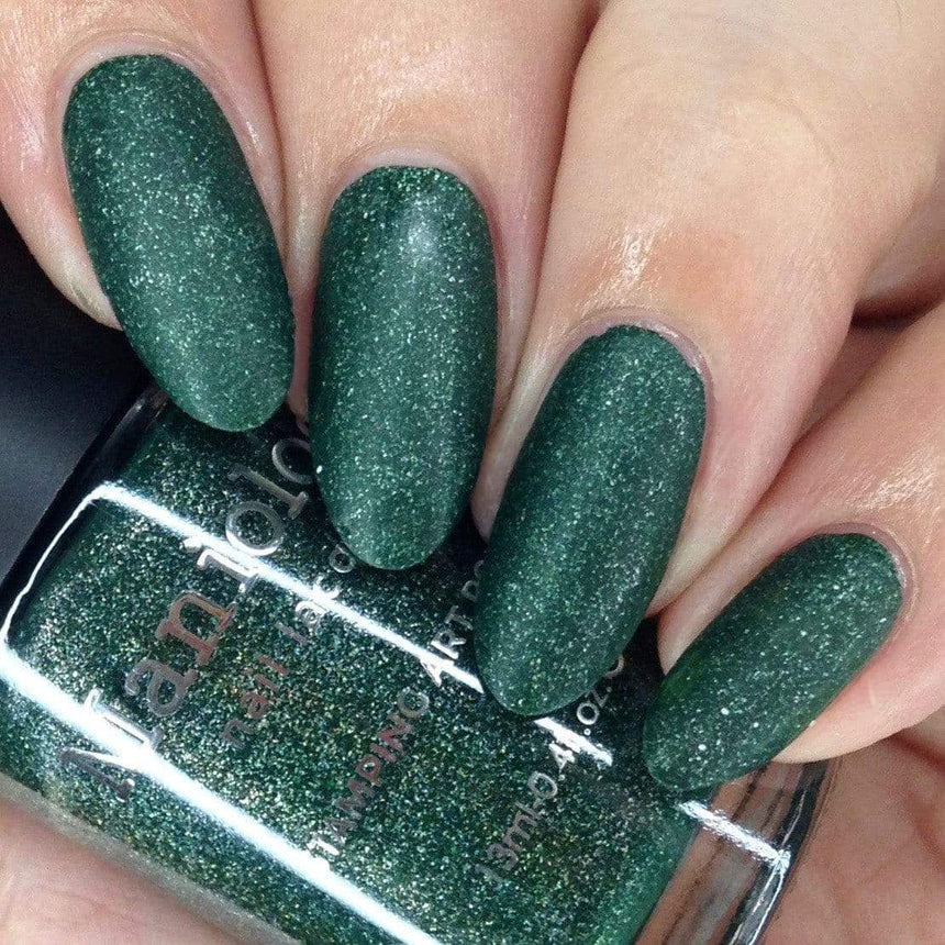 Malice (B400) - Dark Green Sand Stamping Polish