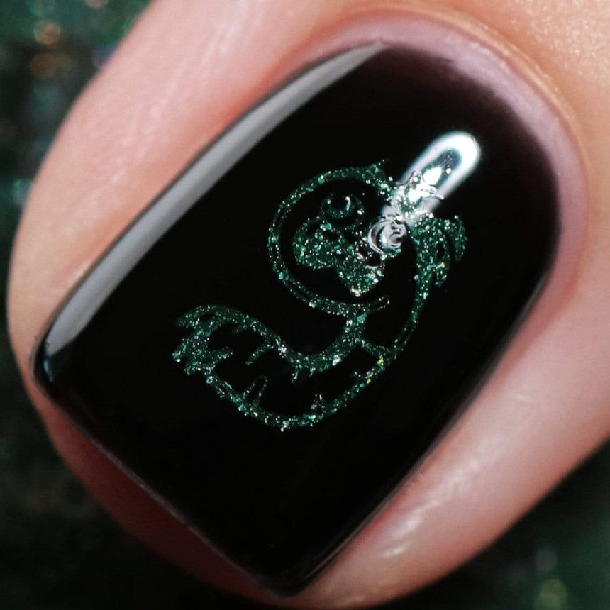 Malice (B400) - Dark Green Sand Stamping Polish
