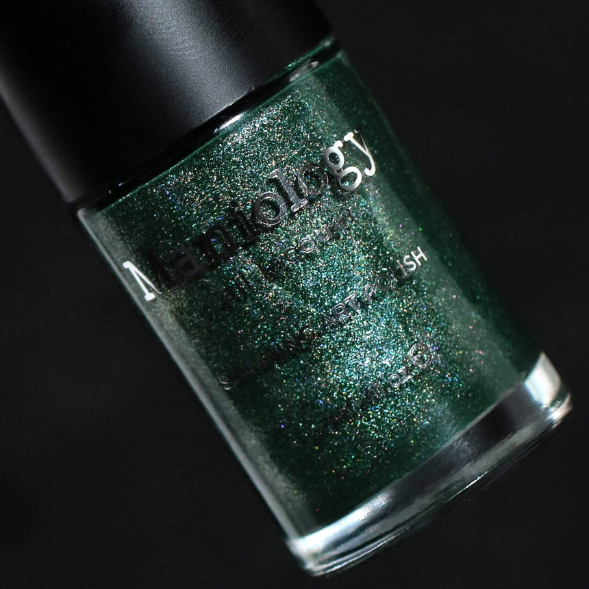 Malice (B400) - Dark Green Sand Stamping Polish