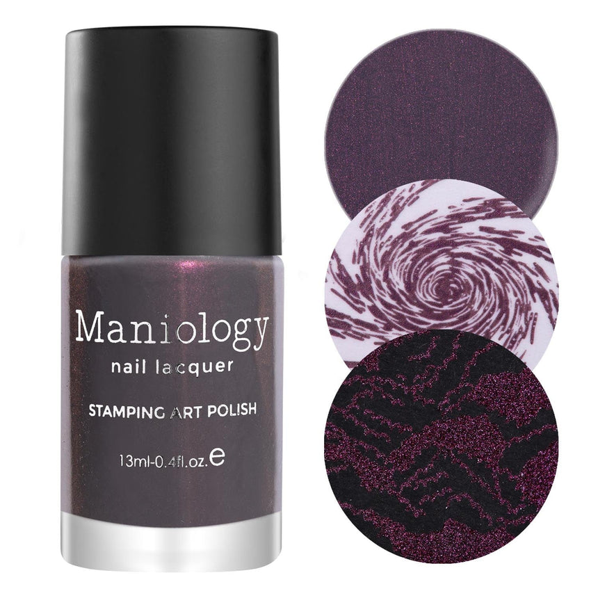 Cloudburst (B427) - Pearl Gray Stamping Polish