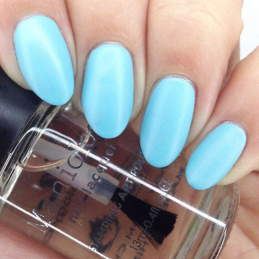 Droplet (B426) - Pearl Blue Stamping Polish