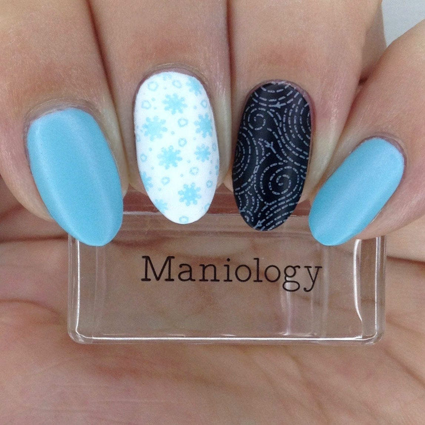 Droplet (B426) - Pearl Blue Stamping Polish