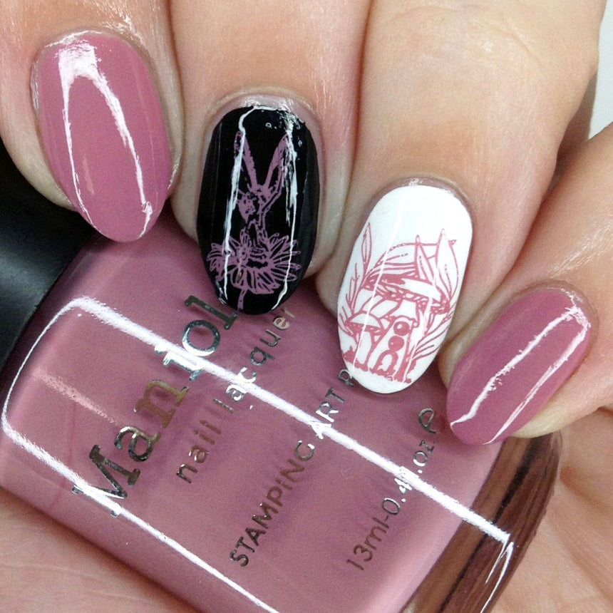 Fae (B470) - Cream Pink Stamping Polish
