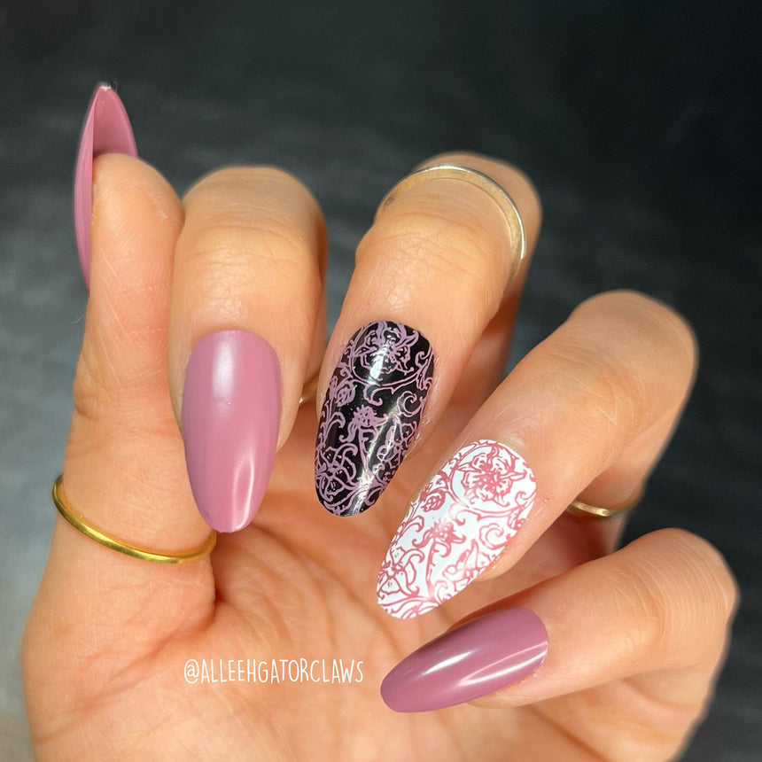 Fae (B470) - Cream Pink Stamping Polish