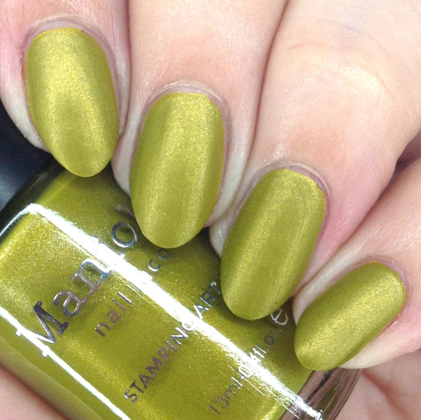 Lacewing (B469) - Metallic Shimmer Green Stamping Polish