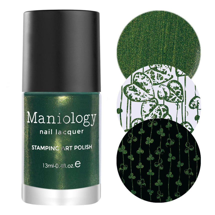 Alocasia (B441) - Shimmer Forest Green Stamping Polish