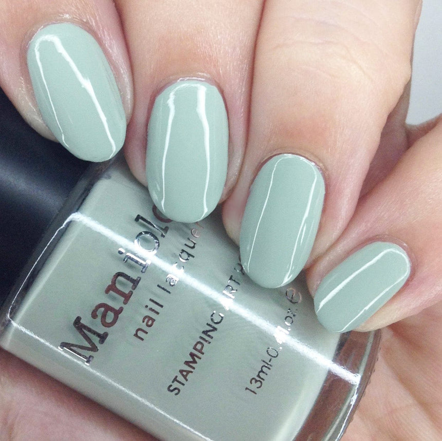 Caladium (B440) - Cream Sage Green Stamping Polish