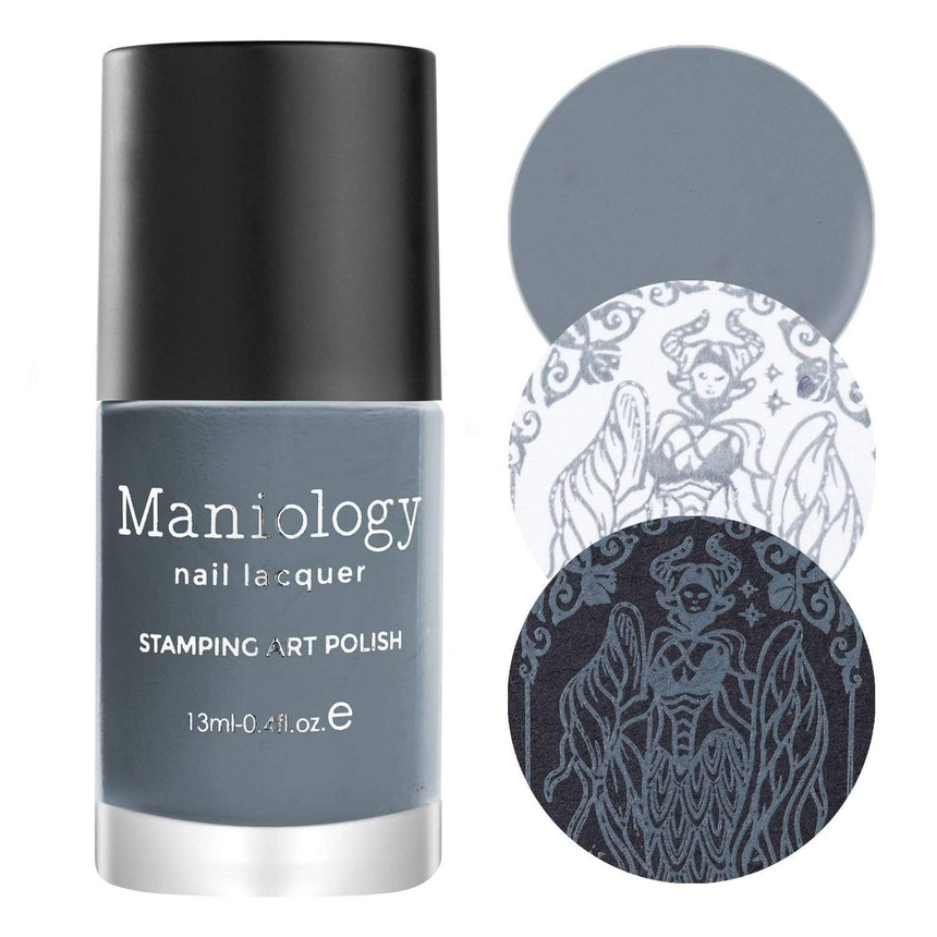 Folklore (B415) - Cream Gray Stamping Polish